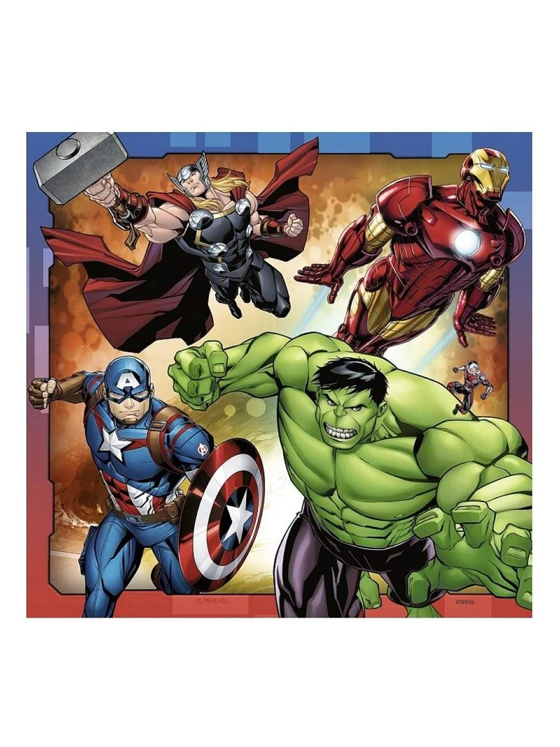 Puzzle 3x49 pieces Puissants Avengers   N/A