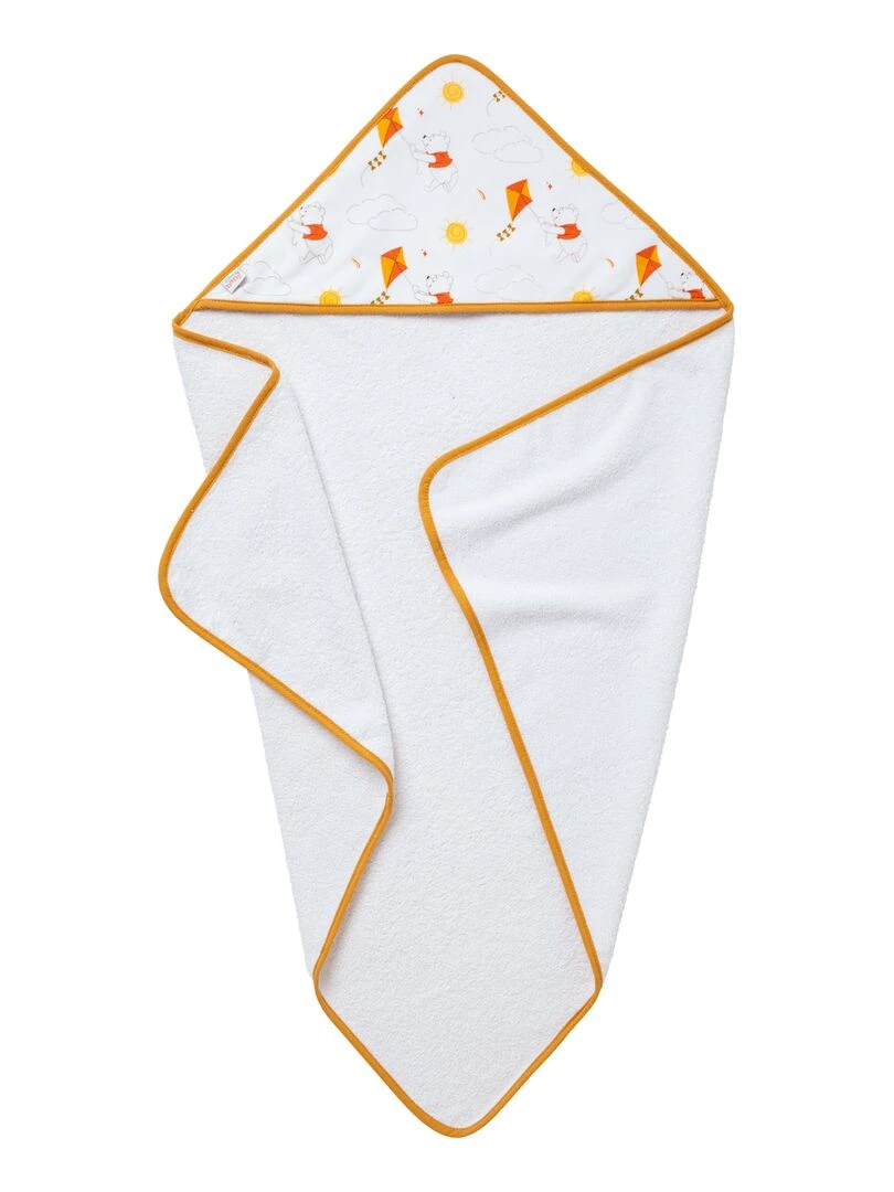 Cape de bain 80x80 cm velours Winnie Retro Jaune