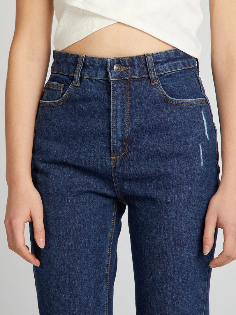 Jean flare/bootcut à taille haute   Bleu brut