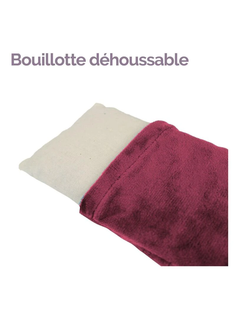 Bouillotte chauffante ou refroidissante déhoussable pour toutes parties du corps   Vivezen   Violet