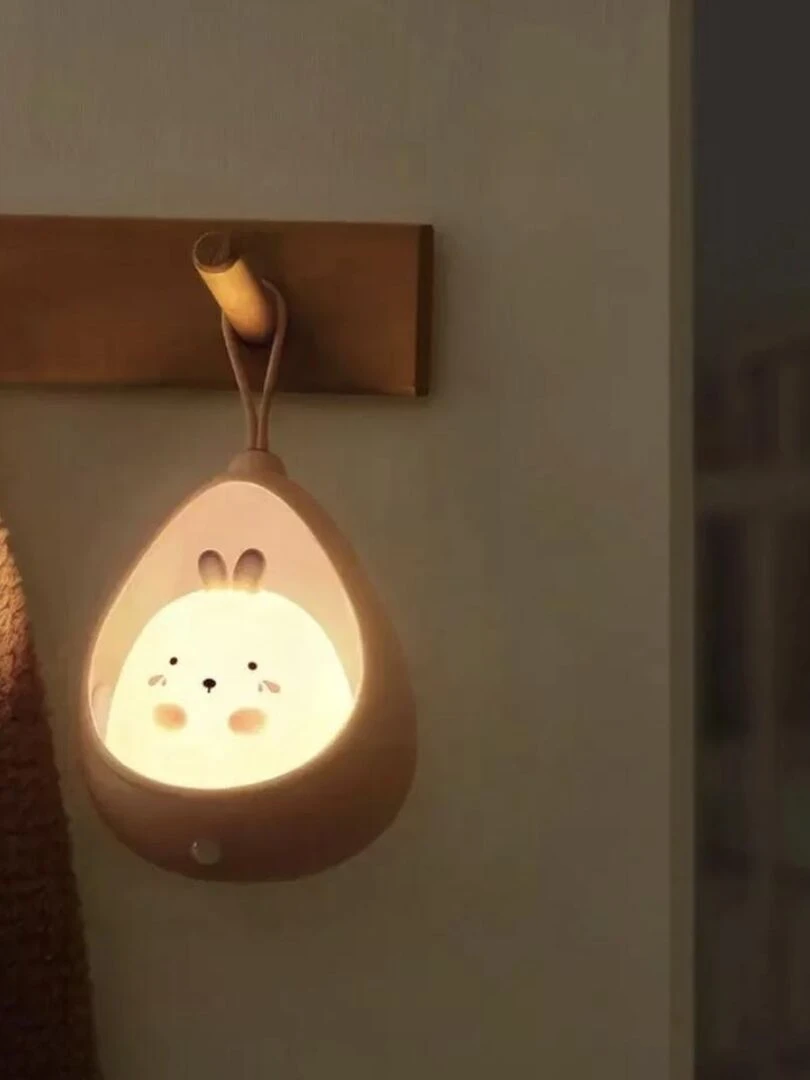 Ma lampe veilleuse détecteur de mouvement Rose Rose