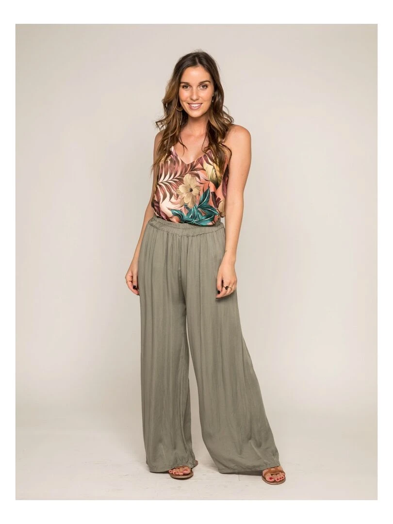 Pantalon fluide ELIA   Kaki