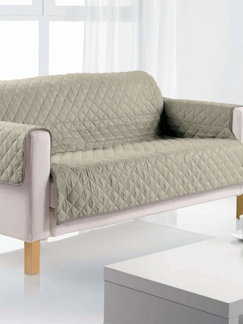Protège canapé 3 places 255x175 cm argile Beige