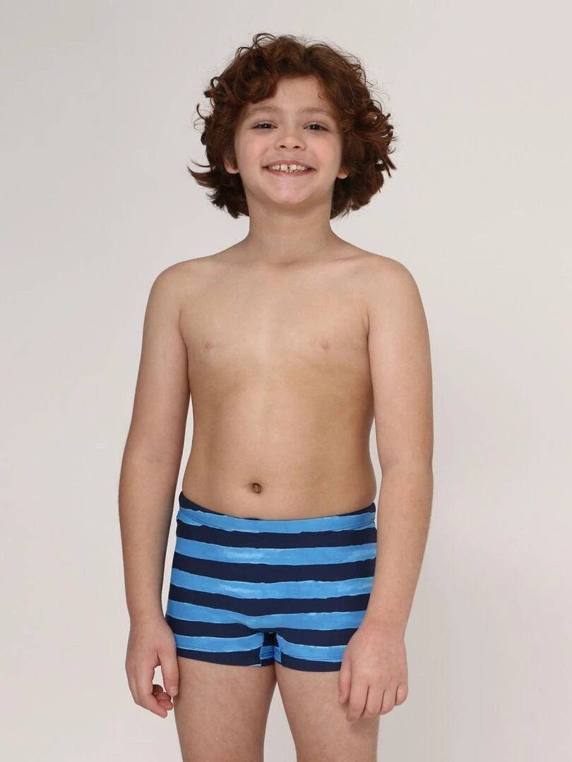Short de bain garcon Bem estar UV Line Bleu marine