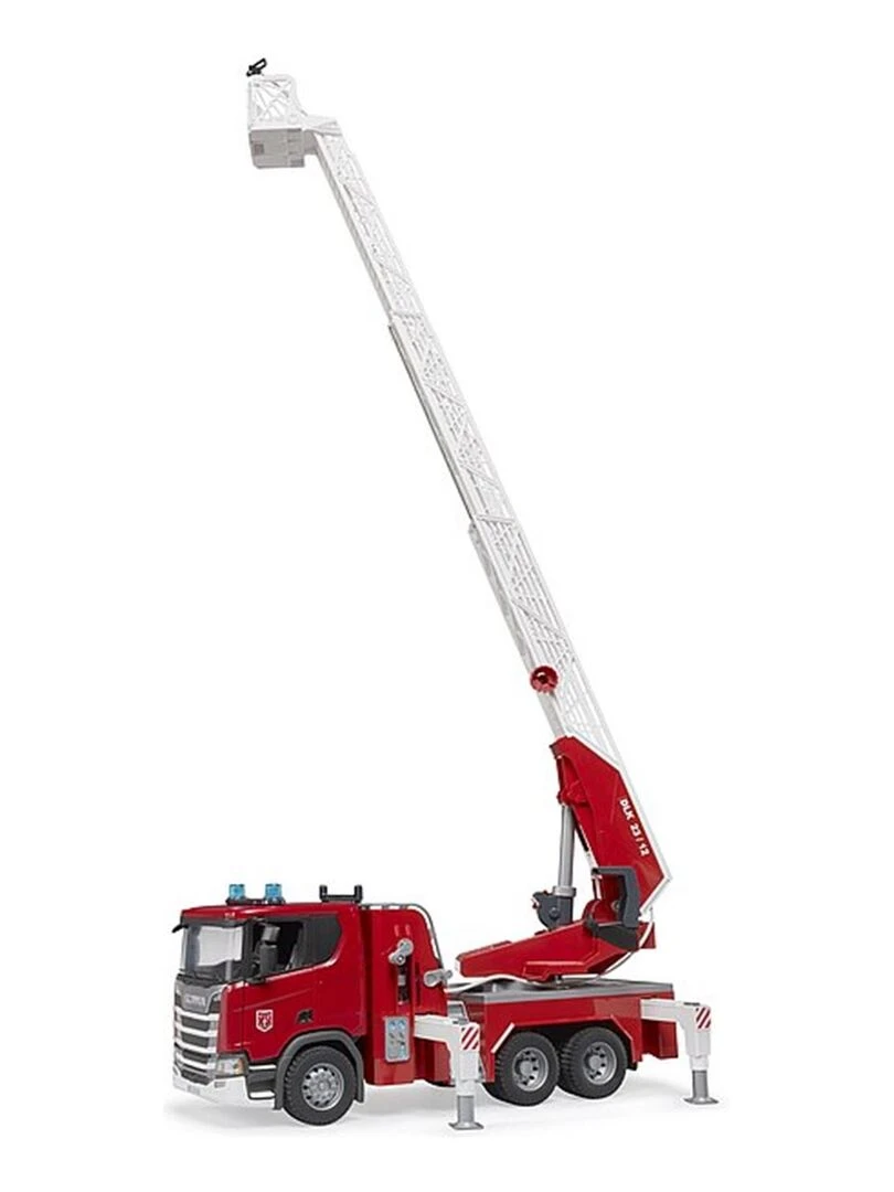 Scania Super 560R Pompiers avec échelle pivotante pompe à eau et module Light & Sound N/A