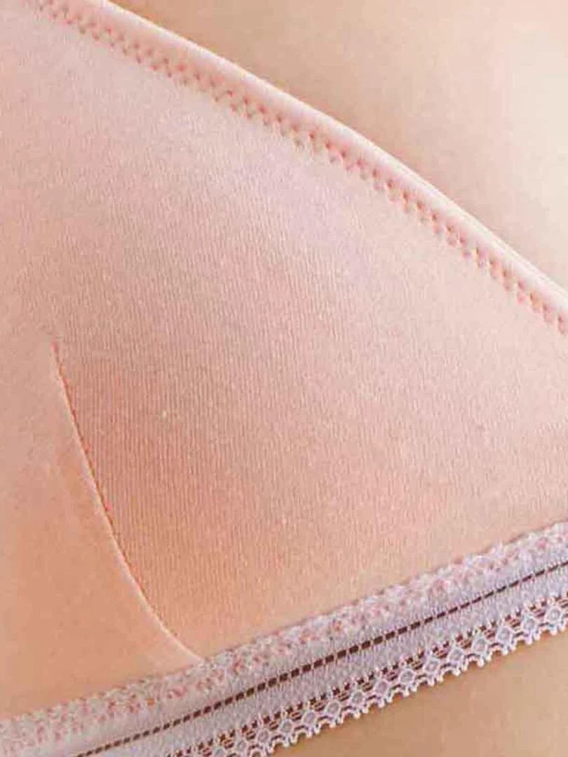 Soutien gorge triangle mousses amovibles LULU   Morgan   Rose clair