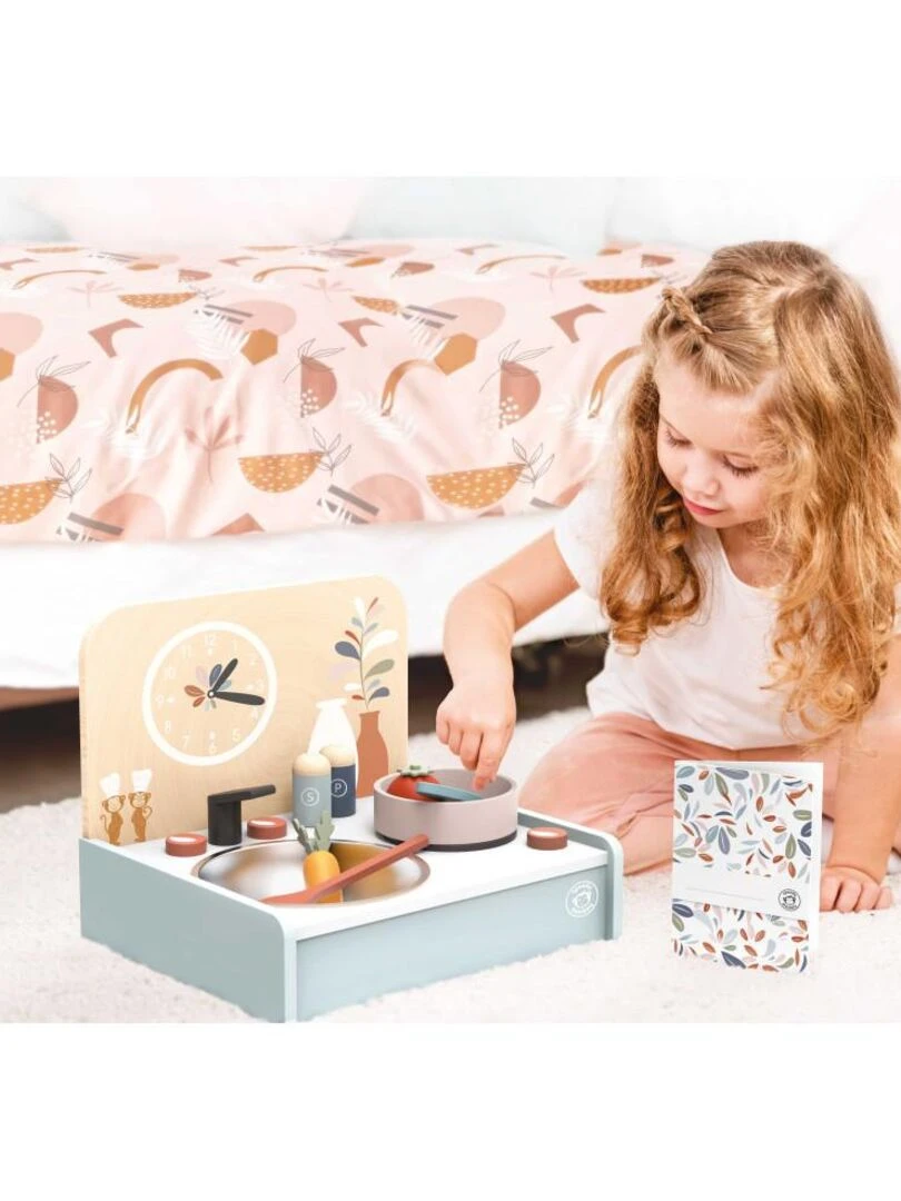 Mini cuisine en bois avec 8 accessoires Speedy Monkey N/A