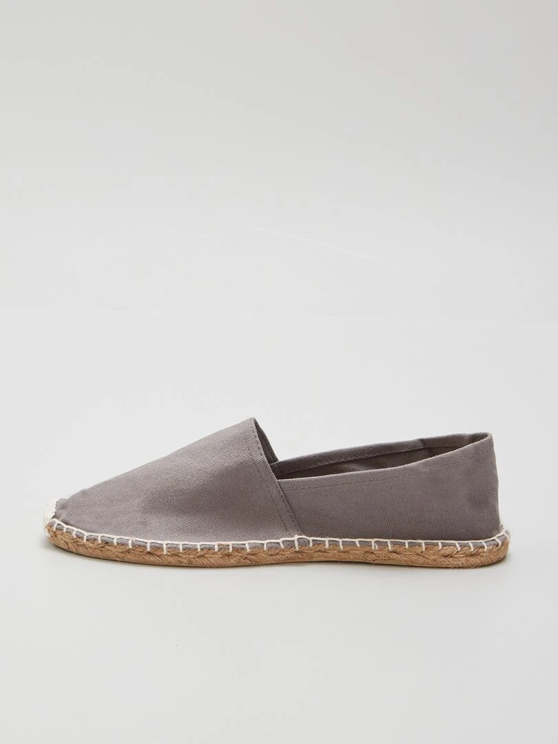 Espadrilles en toile   Gris