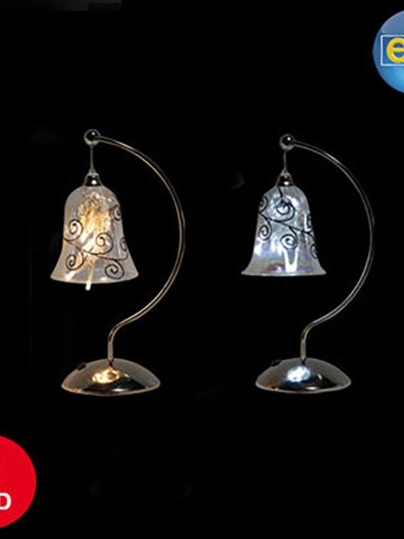 1 Cloche lumineuse en verre Blanc