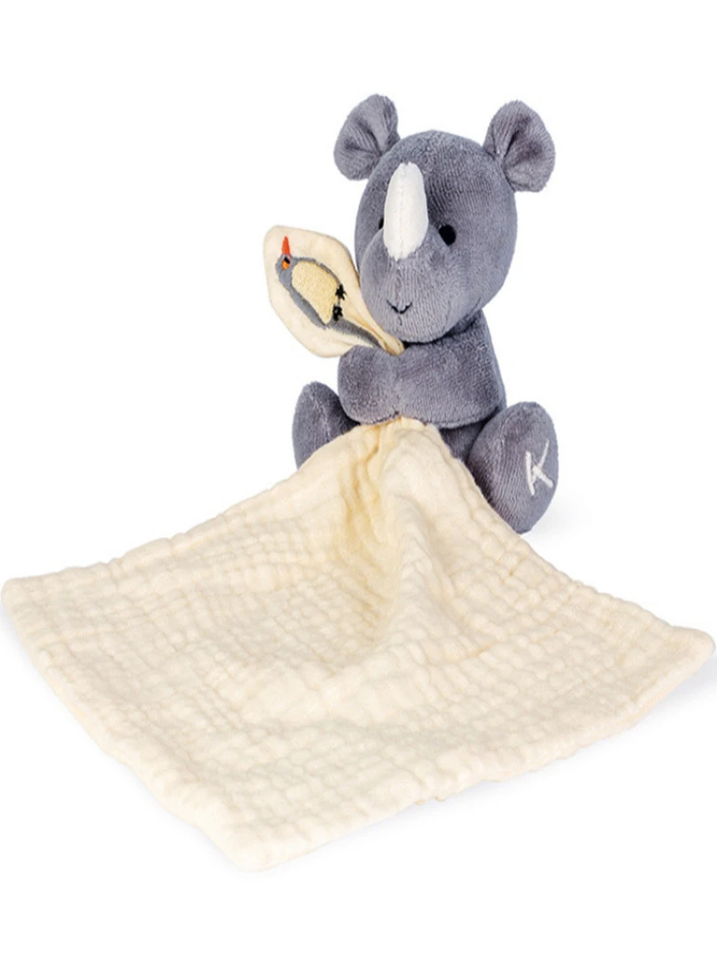 Doudou plat en coton bio Rhinocéros WWF N/A