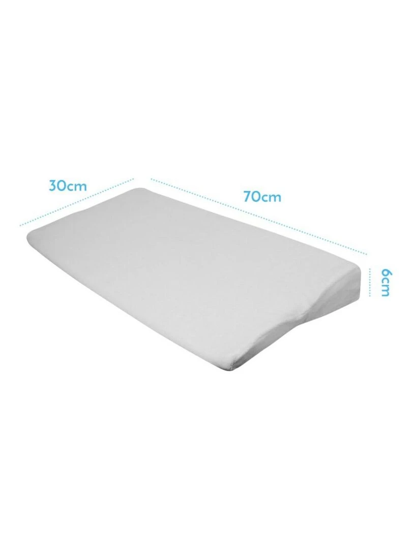 Drap housse 100% coton pour plan incliné Monsieur Bébé Blanc