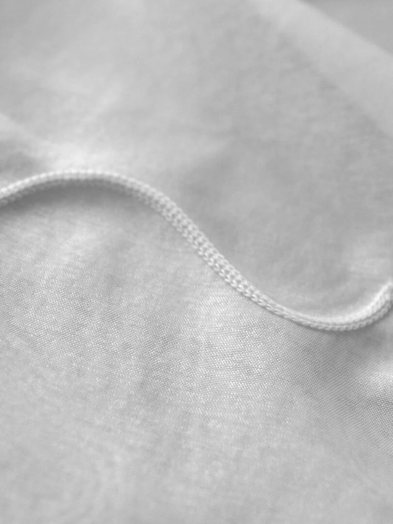 Voilage uni sablé et plombé   Blanc