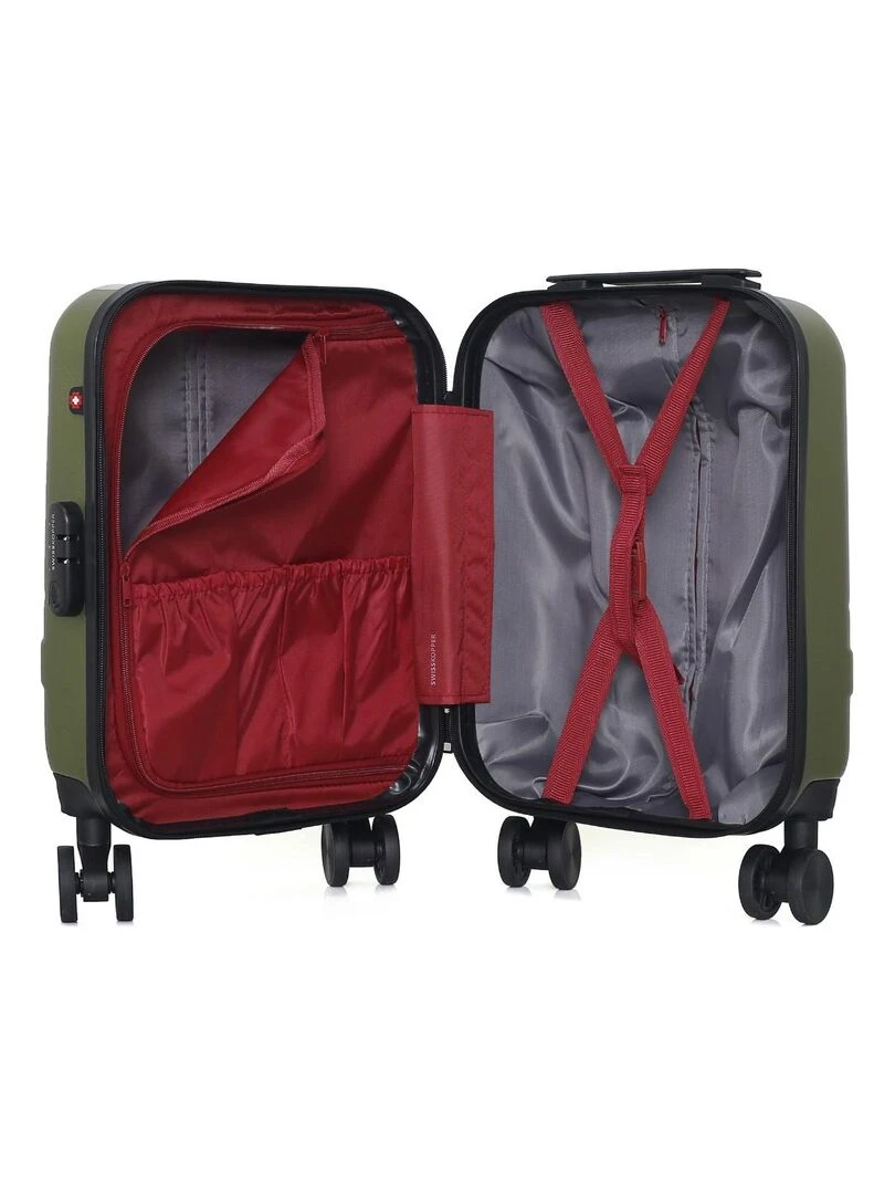 SWISS KOPPER   VALISE CABINE XS USTER 4 ROUES 46 CM   Vert kaki