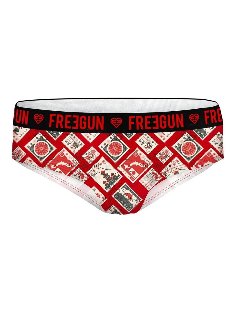 Lot de 3 culottes fille utlra stretch Freegun   Rouge