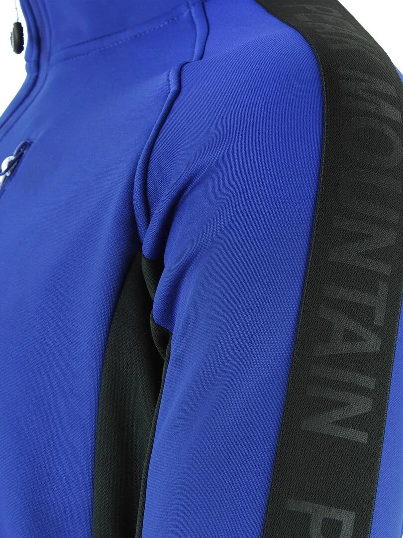 Blouson polarshell homme CEMON   PEAK MOUNTAIN   Bleu Noir