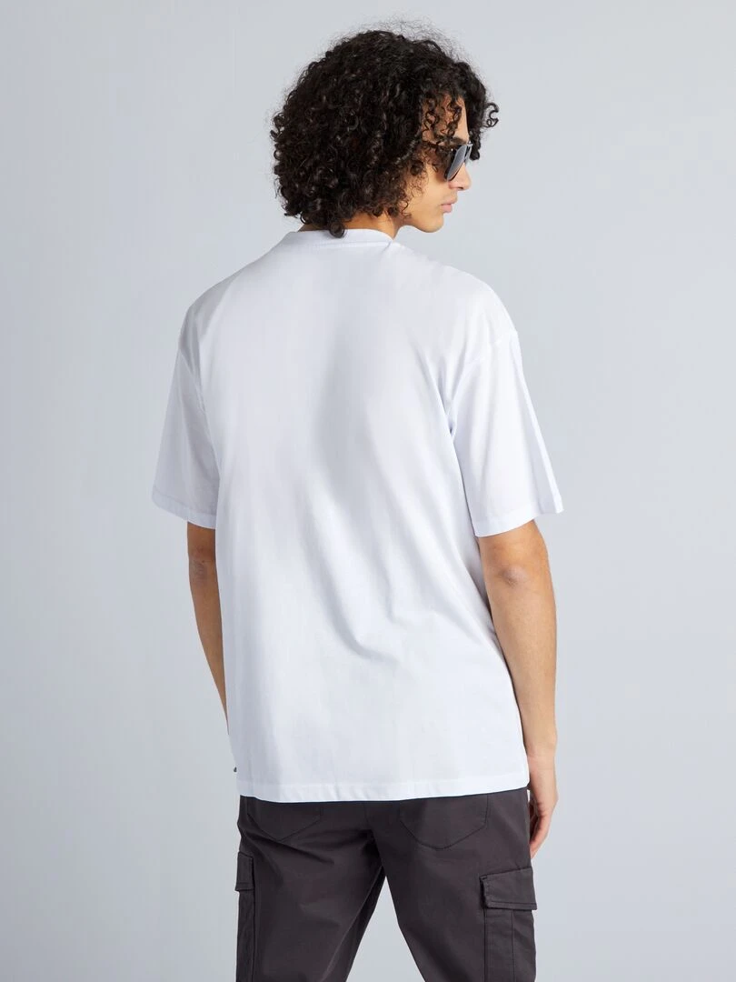 T shirt confort en coton 'Naruto'   blanc