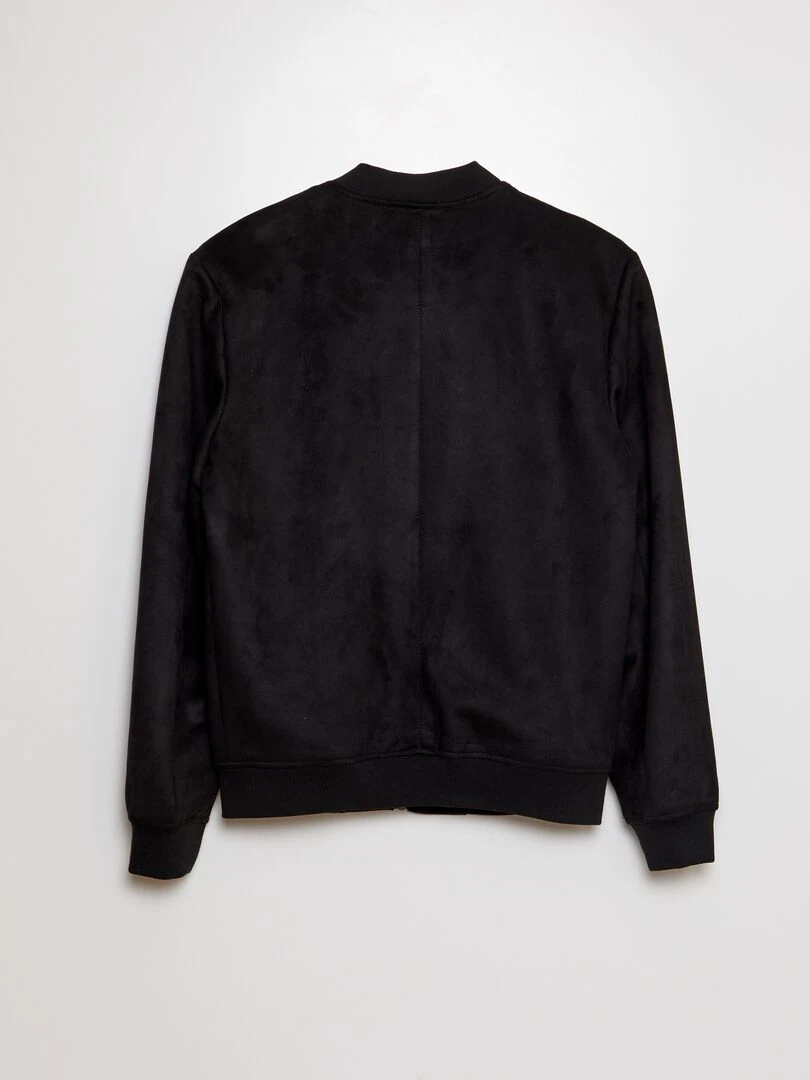 Blouson en suédine noir