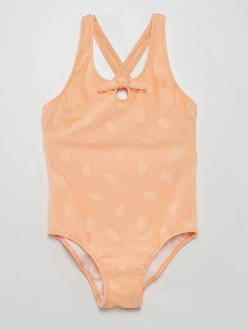Maillot de bain Ananas 1 pièce Orange