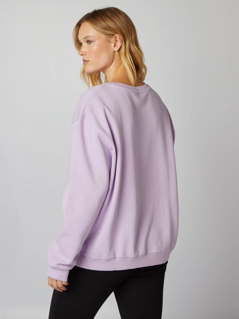 Sweat imprimé   Violet