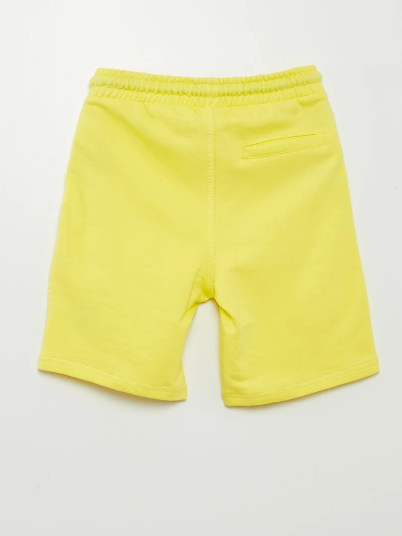 Short en molleton   Jaune