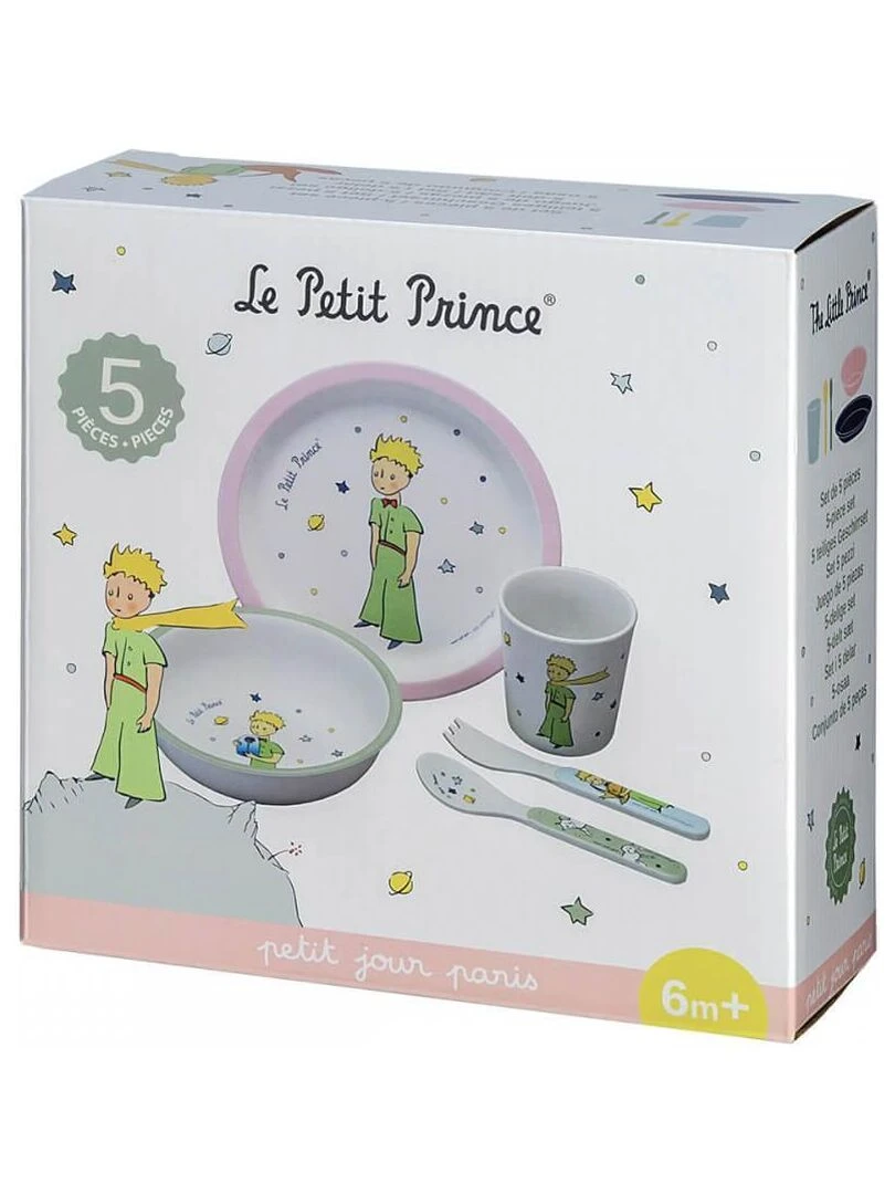 Coffret repas Le Petit Prince rose (5 pièces)   Rose