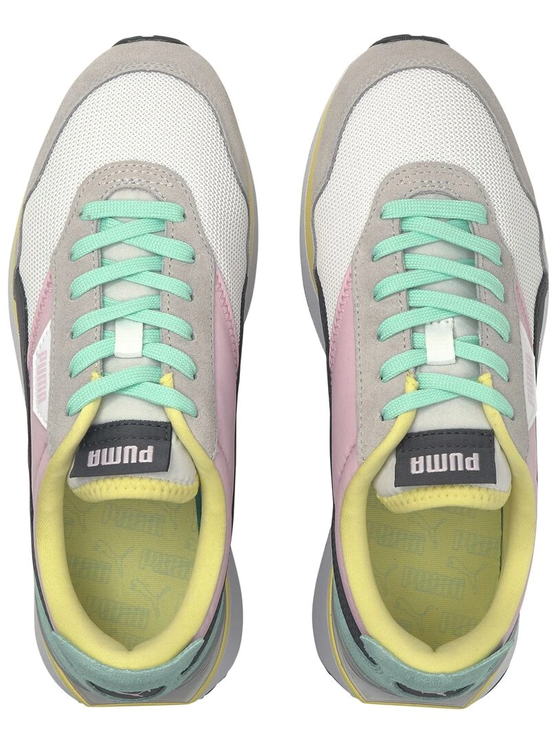 Basket Cuir Puma Cruise Rider Silk Road Wn's   Blanc