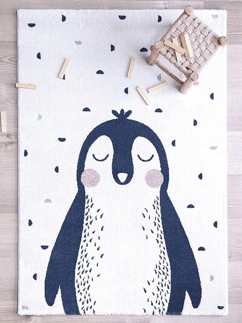 Tapis Rectangulaire Pingouin Baldwin (120 X 170 Cm) Blanc
