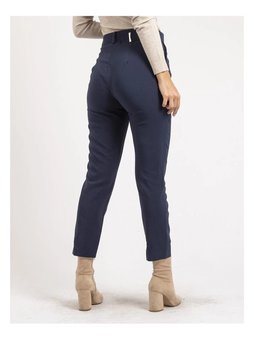 Pantalon avec ceinture EMILIAN Bleu marine