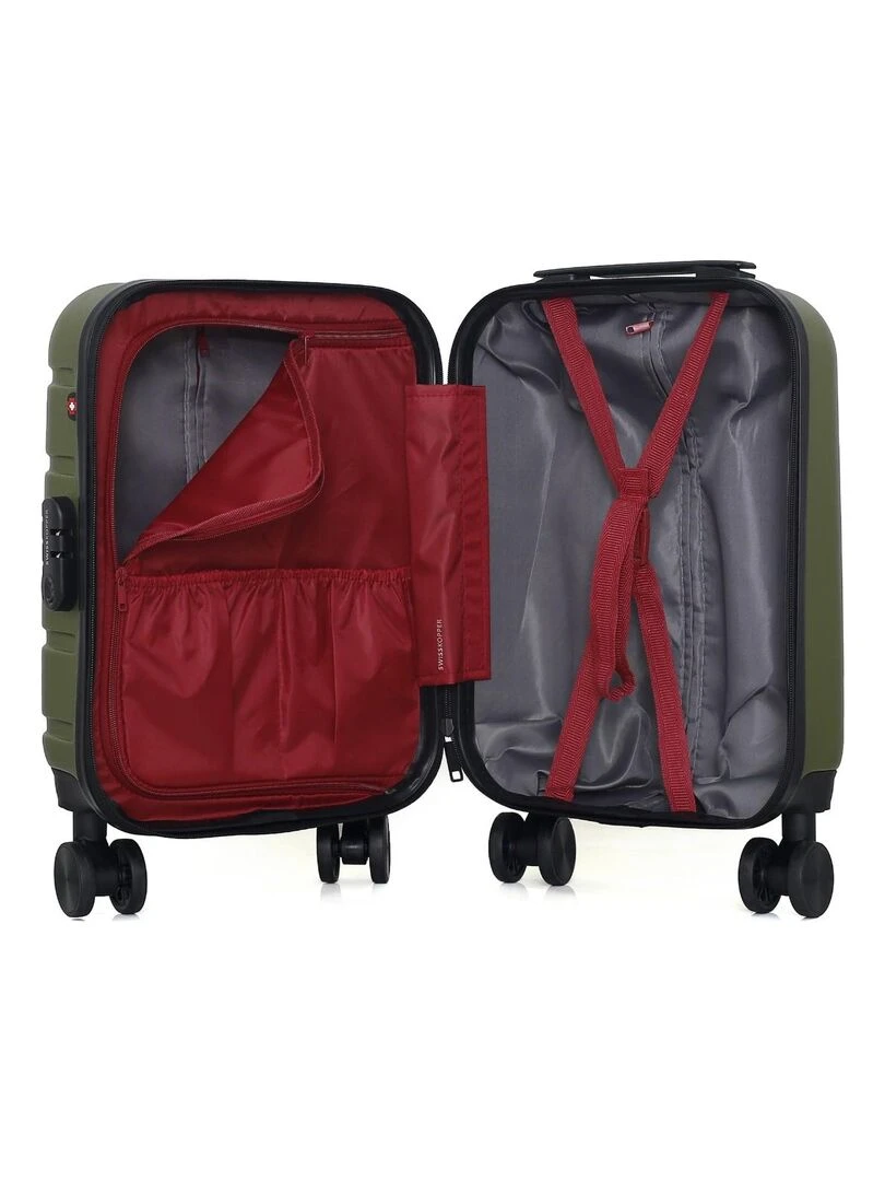 SWISS KOPPER   VALISE CABINE XS AIGLE 4 ROUES 46 CM   Vert kaki