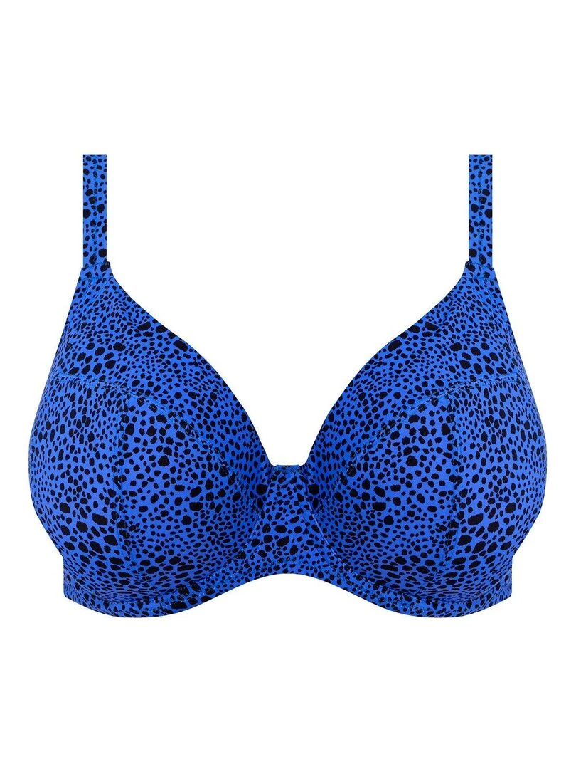 Haut de maillot grande taille à armatures Pebble cove   Bleu