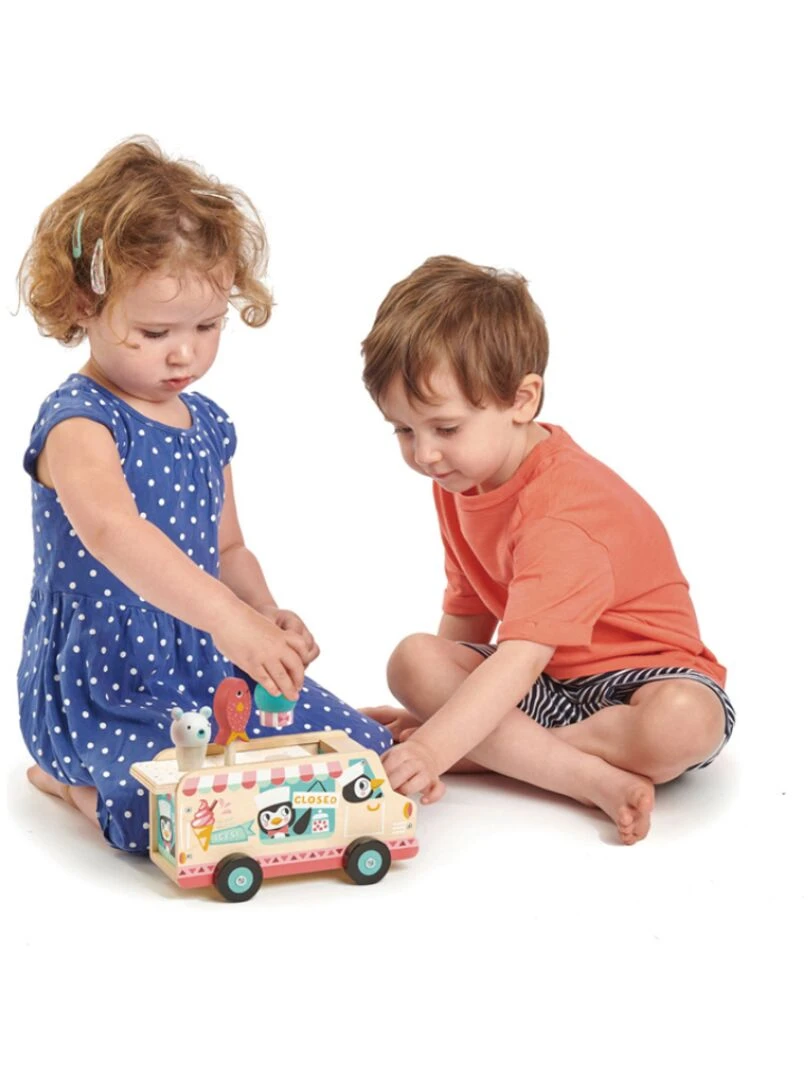 Chariot de crème glacée pingouins   N/A