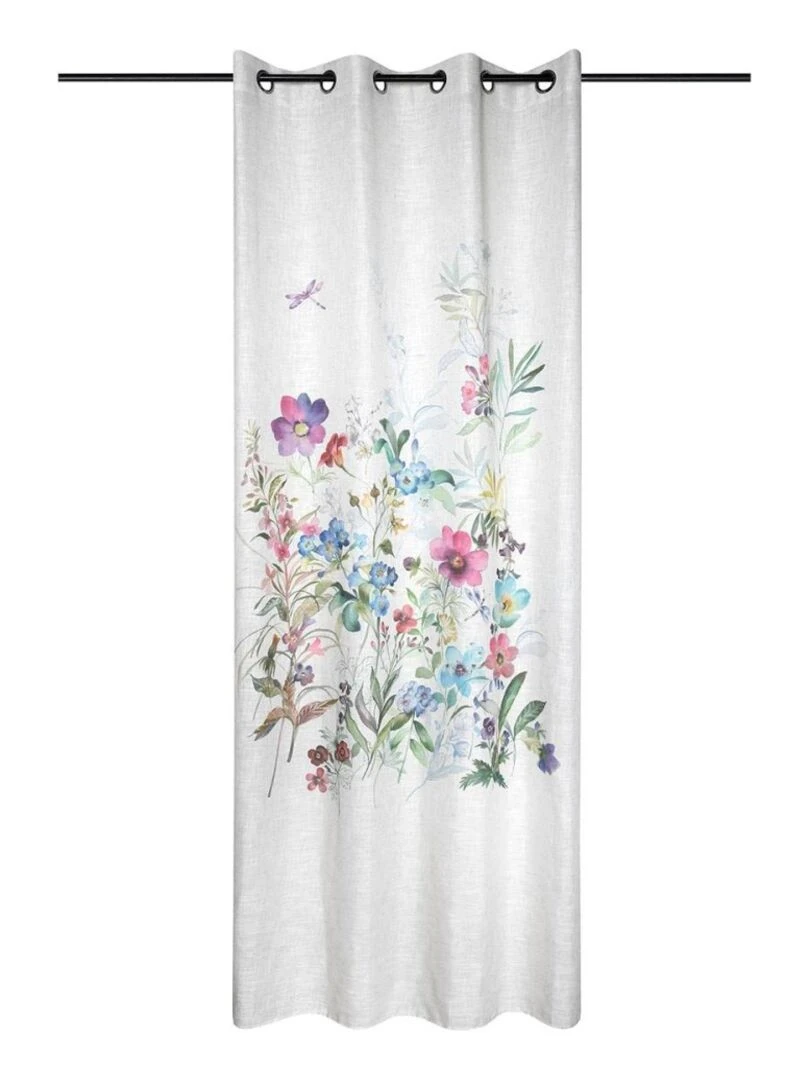 Rideau à œillets 140x260 cm Magnolia Blanc