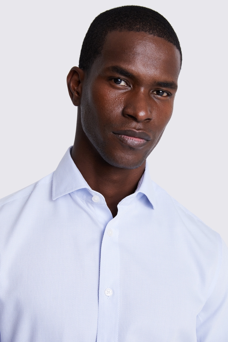 Tailored Fit White Royal Oxford Non-Iron Shirt   Buy Online at Moss