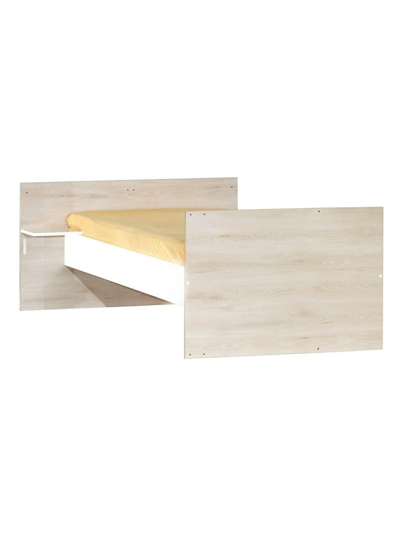 Lit combiné SCANDI   BABYPRICE   Blanc Beige