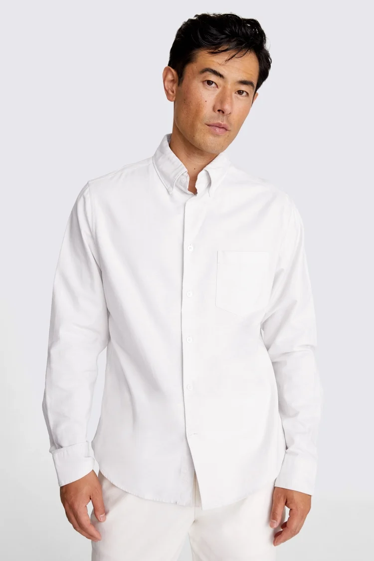 Charcoal Washed Oxford Shirt   Buy Online at Moss