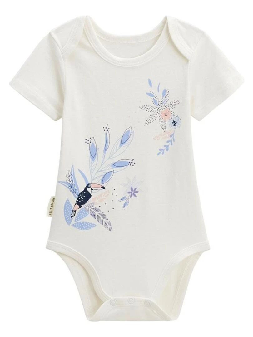 Lot de 2 bodies bébé manches courtes Bella Chica Bleu