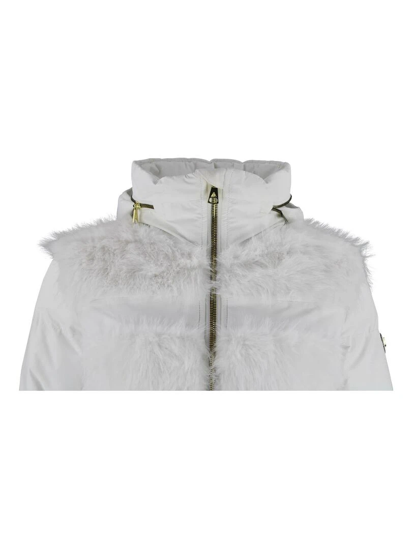 Doudoune fourrure AFOURIR   PEAK MOUNTAIN   Ecru