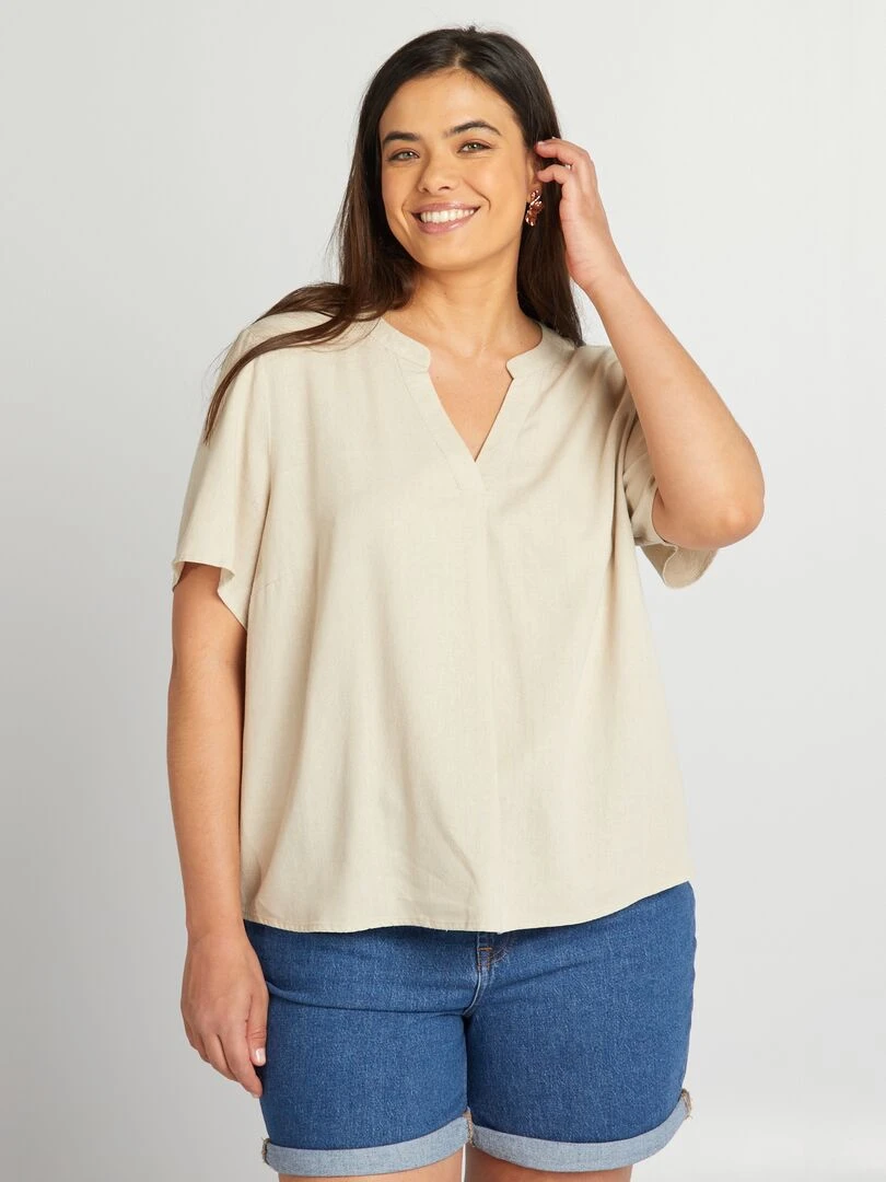 Blouse fluide 'Vero Moda'   Beige