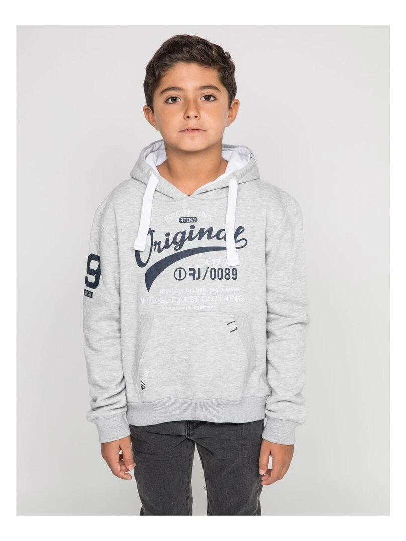 Sweat capuche WARLUZ J Gris