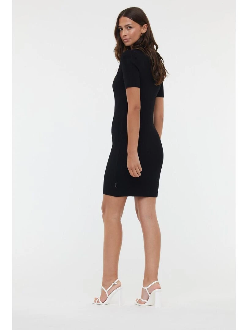 Lee Cooper   Robe manches courtes viscose regular LAISSYA   Noir