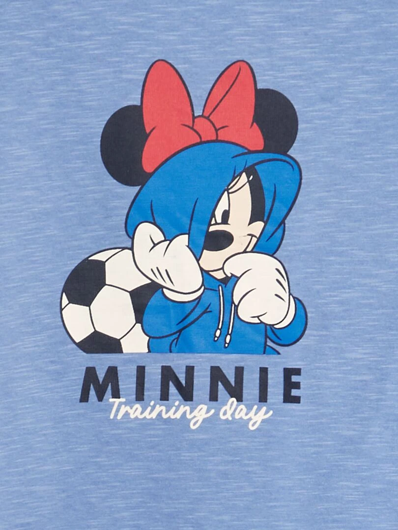 T shirt crop top 'Minnie' Bleu