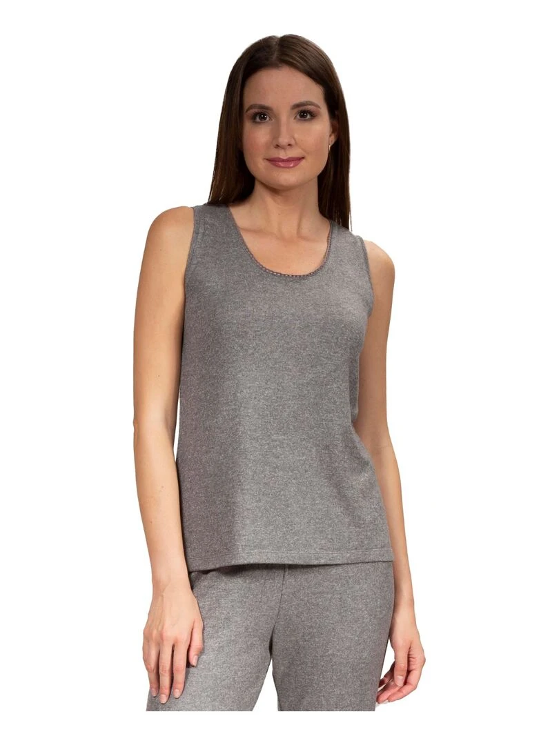 Débardeur Femme Gris chiné Gris
