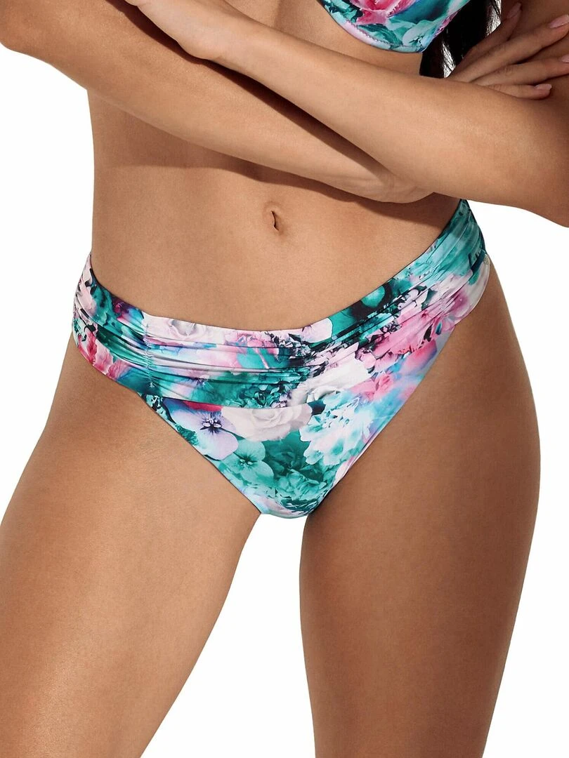 Bas maillot slip de bain taille haute Japan Bleu