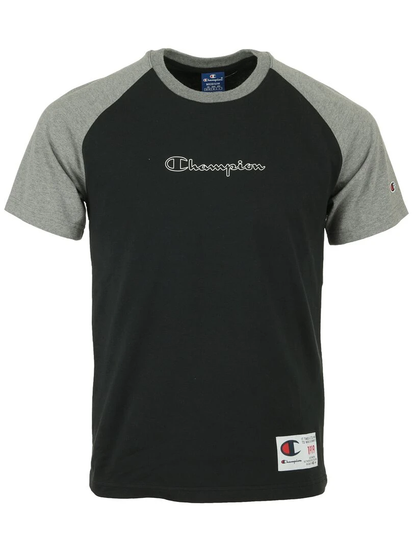 Champion Crewneck T Shirt Noir Gris