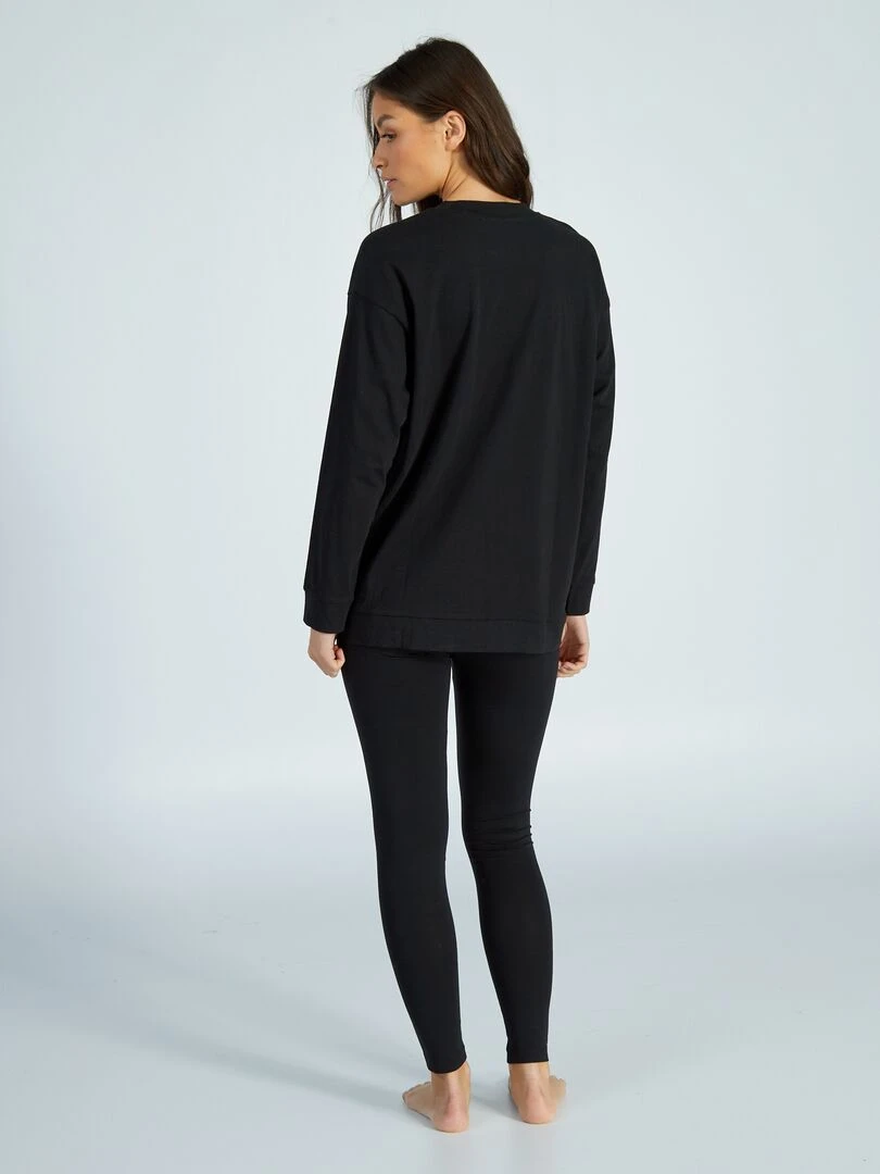 Pyjama long 'Tokyo Revengers'   2 pièces   Noir