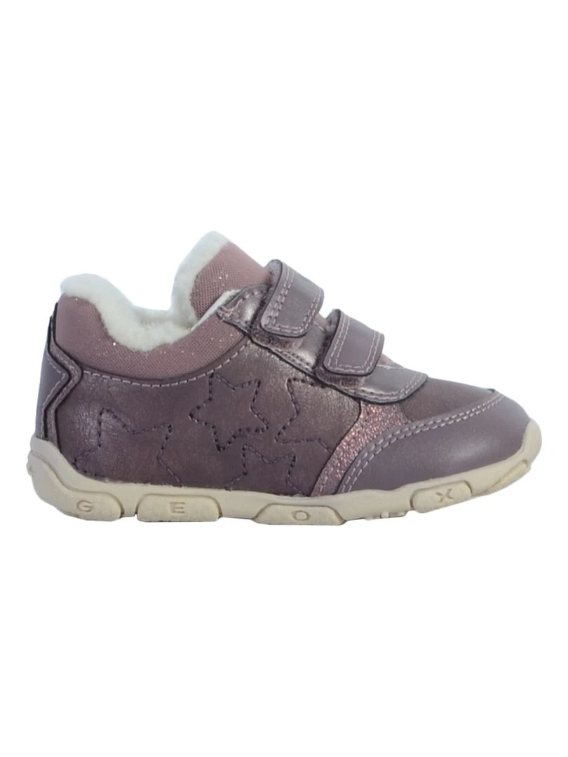 Basket Cuir Enfant Geox Balu Violet