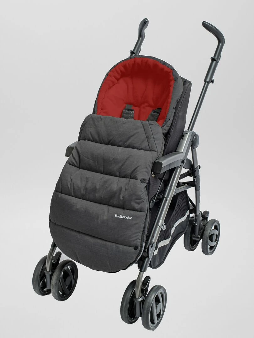 Chancelière pour poussette   Gris/rouge