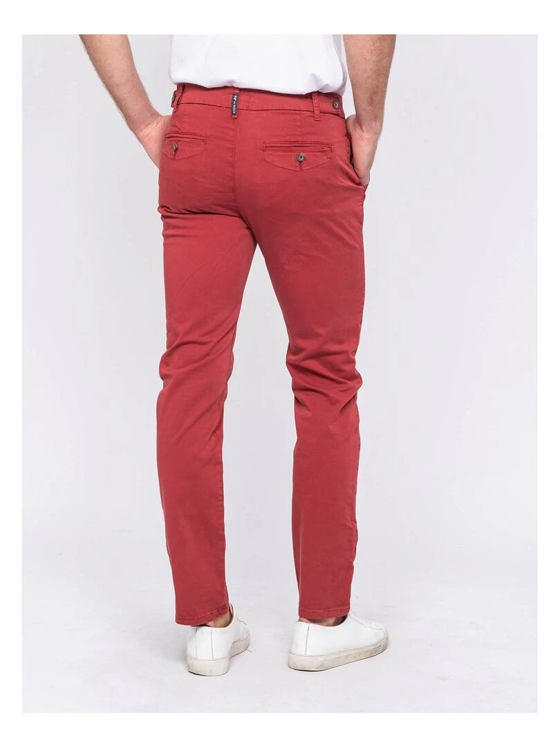Pantalon chino CALES Bordeaux