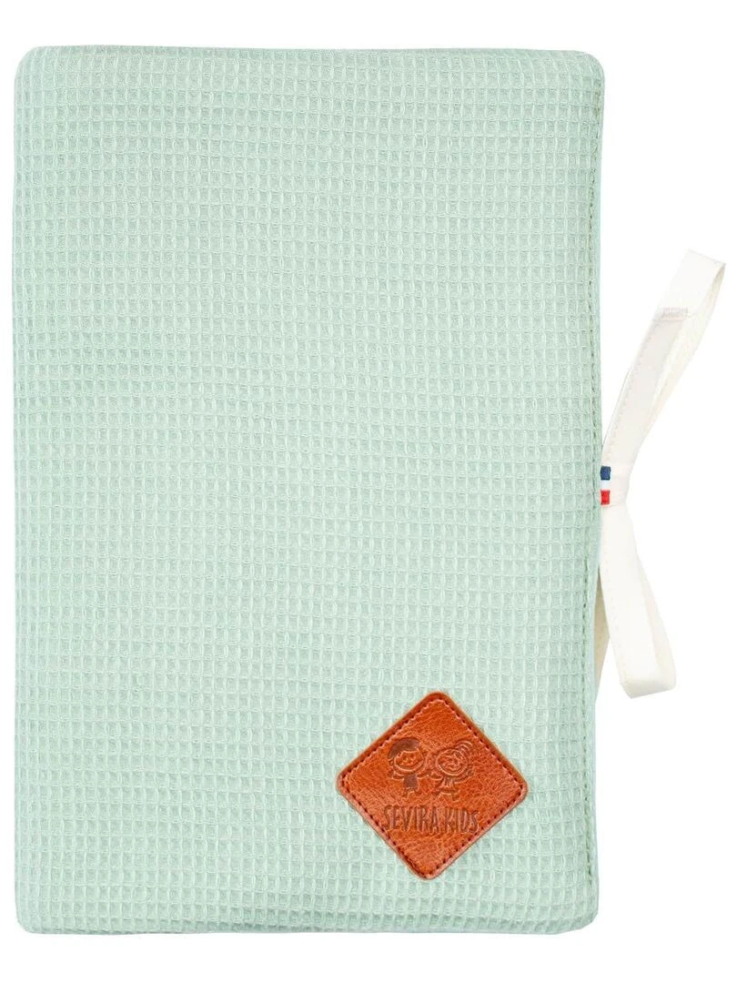 Protège carnet de santé en Nid d'abeille Vert