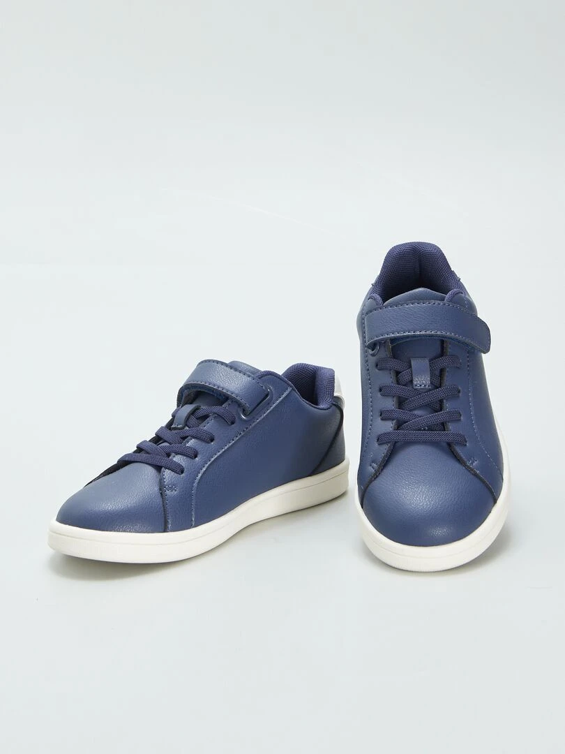 Baskets basses en simili   Bleu